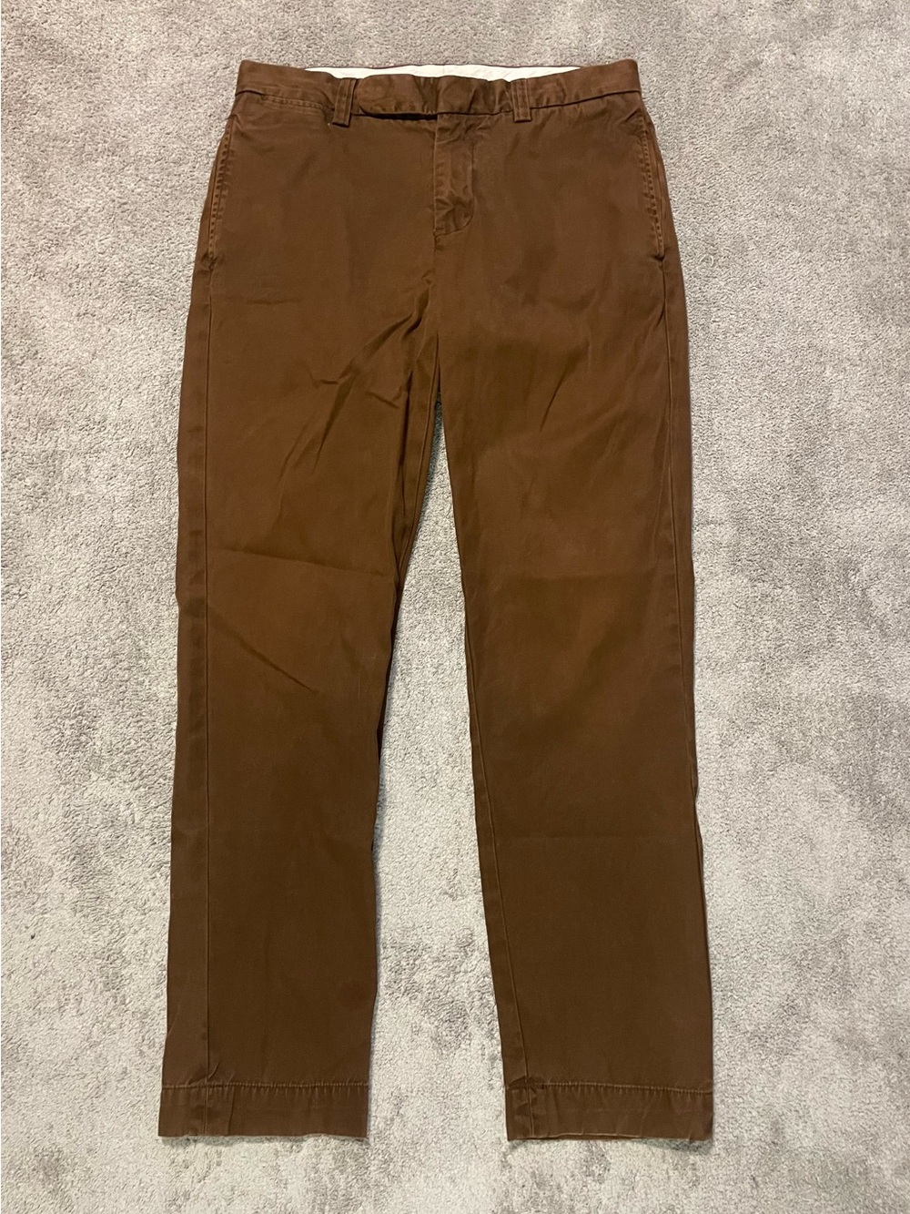 Vintage Polo Ralph Lauren Chino Pants Mens 32x31 Dark Brown Classic Fit Preppy